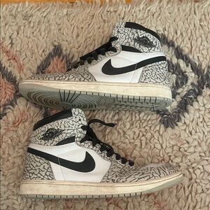 Nike Air Jordan 1 High Elephant Print “White Cement”